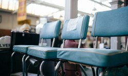 Blue Vinyl Kitchen Chairs