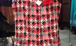 60-70s button up mini dress or vest