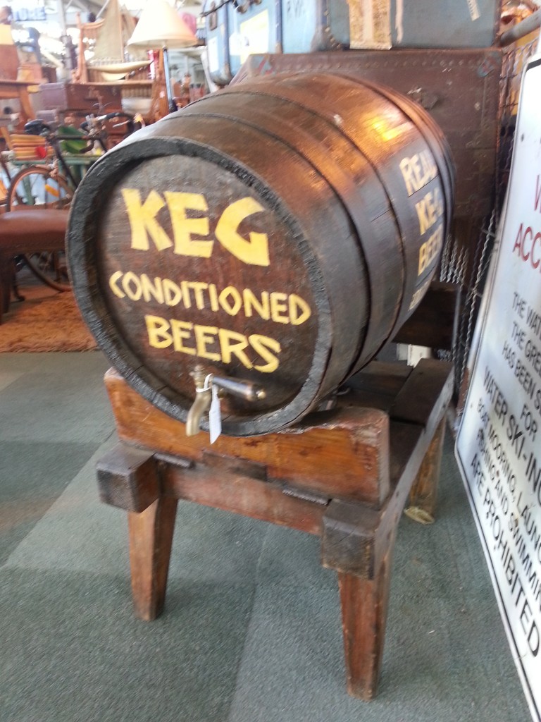 Beer Keg on Stand Geelong Vintage